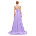 Grace Karin Women Fashion One Shoulder Mermaid Long Beaded Lilac Prom Dress CL2949-8